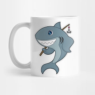 Shark Fishing Fisher Finshing rod Mug